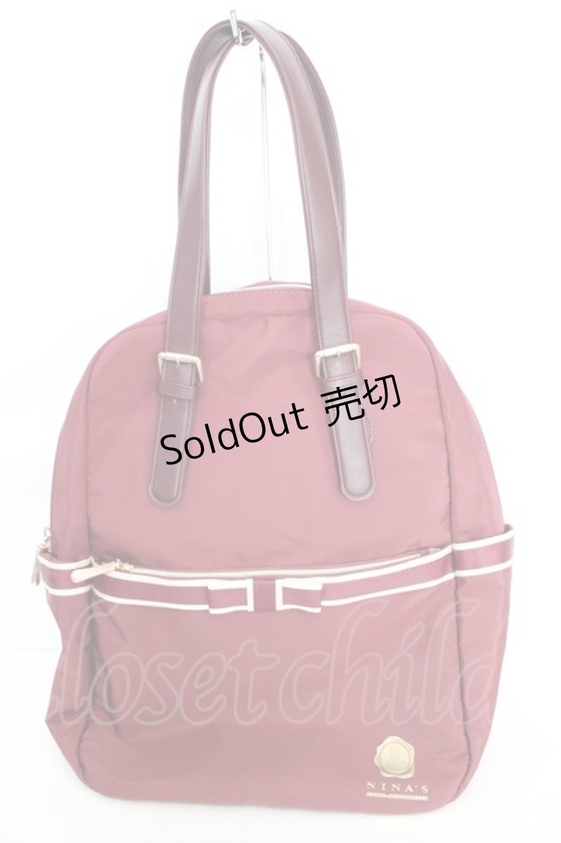 画像1: m petit by misako / AM2WAYリュック  ワイン O-26-07-14-1056-LO-BG-IG-ZT387 (1)
