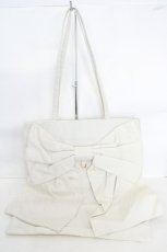 画像1: axes femme / タテ型ビッグリボントート 8×41cm シロ O-26-07-14-1067-AX-BG-IG-OS (1)