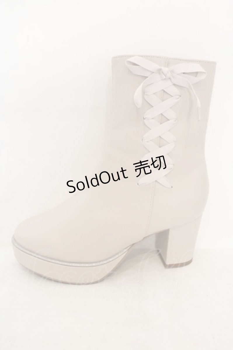 画像6: axes femme / ラメチップブーツ L アイボリー O-26-07-14-1011-AX-SH-IG-ZTK052 (6)