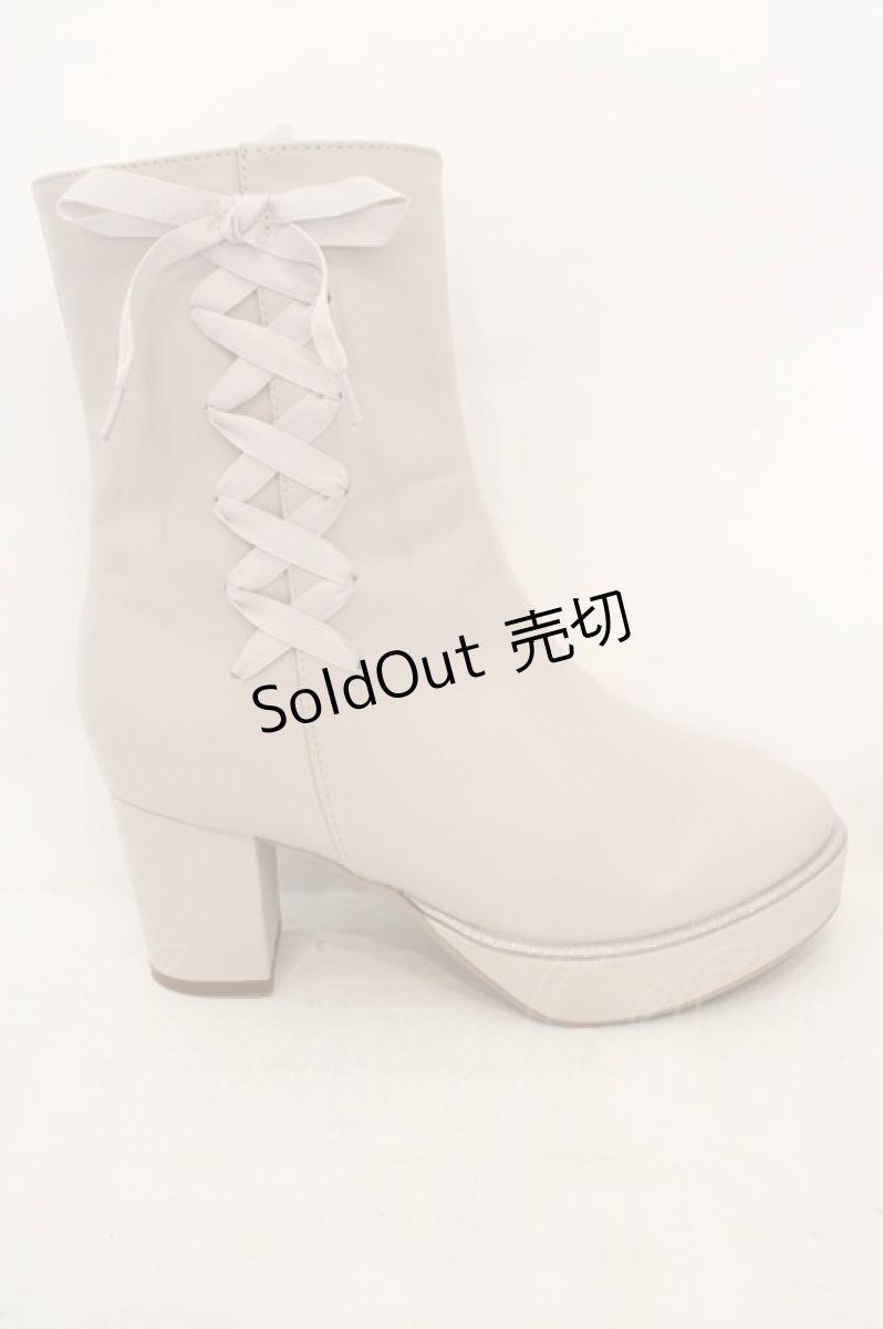 画像7: axes femme / ラメチップブーツ L アイボリー O-26-07-14-1011-AX-SH-IG-ZTK052 (7)