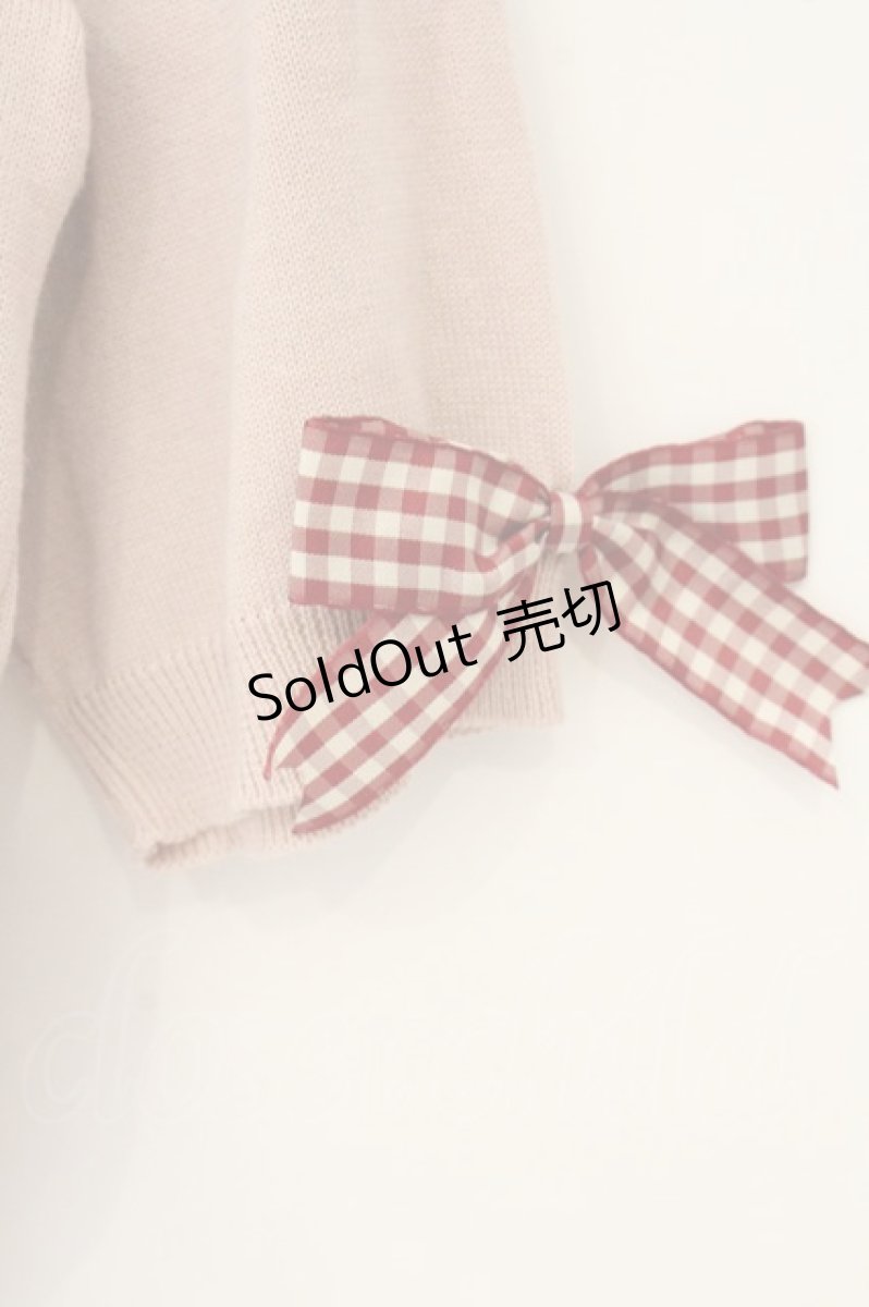 画像3: PINK HOUSE / リボン配色カーディガン  ピンク O-26-07-14-006-LO-TO-IG-OS (3)