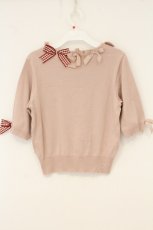 画像4: PINK HOUSE / リボン配色カーディガン  ピンク O-26-07-14-006-LO-TO-IG-OS (4)