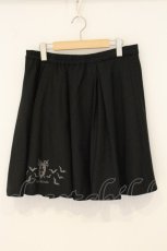 画像1: MIHO MATSUDA / 蝙蝠プリントスカート  ブラック O-26-07-14-070-GO-SK-OW-OS (1)