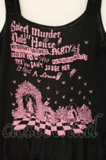 画像2: ALGONQUINS / MURDER DOLLS　pt　ティアードタンク F ブラック×ピンク O-26-07-14-077-AL-TO-OW-OS (2)