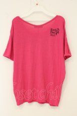 画像3: ALGONQUINS / スカルプリントドルマンTシャツ F ピンク O-26-07-14-078-AL-TO-OW-OS (3)