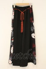 画像1: ACDC / ヒガンバナ ハカマパンツ  ブラック O-26-07-14-081-PU-PA-OW-OS (1)