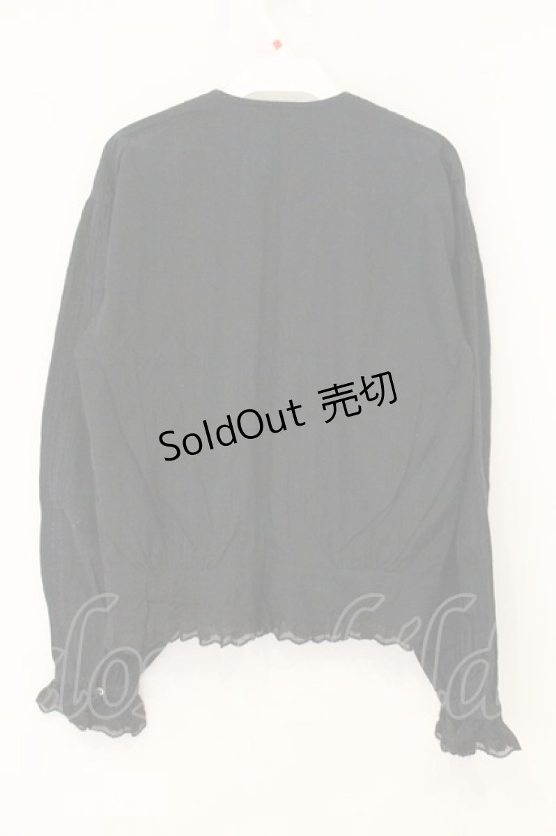 画像3: PINK HOUSE / 多種レース使いピンタックブラウス  クロ O-26-07-14-096-LO-BL-OW-OS (3)
