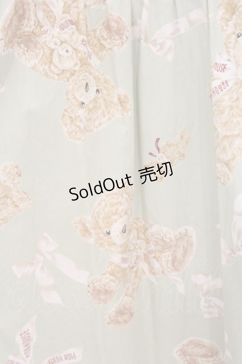 画像2: PINK HOUSE / リボンテディちゃんのセーラーカラーチュニック  薄荷 O-26-07-14-002-LO-TO-IG-OS (2)