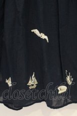 画像2: Franche Lippee / マリン刺繍ハネブラウス FL5 ネイビー O-26-07-14-016-LO-BL-IG-OS (2)
