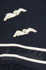 画像3: Franche Lippee / マリン刺繍ハネブラウス FL5 ネイビー O-26-07-14-016-LO-BL-IG-OS (3)