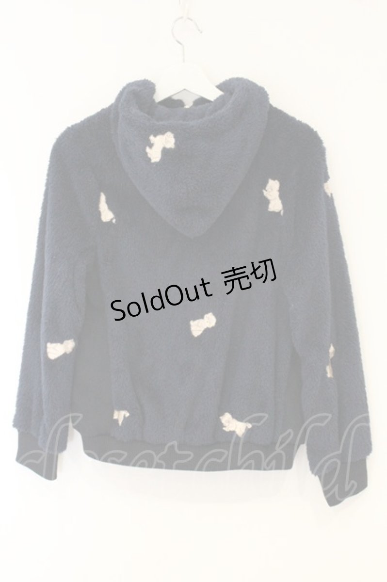 画像4: Franche Lippee / うじゃうじゃねこボアパーカー M ネイビー O-26-07-14-017-LO-JA-IG-OS (4)