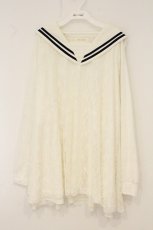 画像1: Candy Stripper / LACY SAILOR ONE-PIECE ワンピース 2 ホワイト O-26-07-14-018-PU-OP-IG-OS (1)