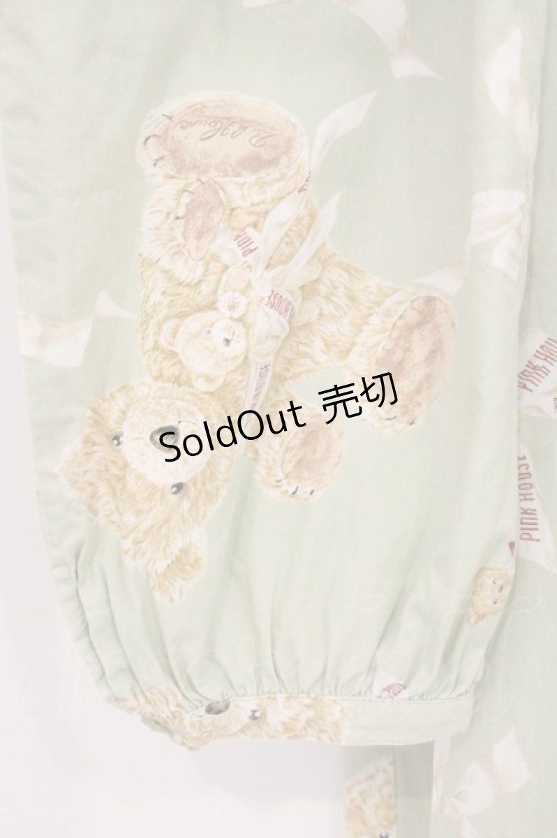 画像3: PINK HOUSE / リボンテディちゃんのセーラーカラーチュニック  薄荷 O-26-07-14-002-LO-TO-IG-OS (3)