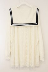 画像4: Candy Stripper / LACY SAILOR ONE-PIECE ワンピース 2 ホワイト O-26-07-14-018-PU-OP-IG-OS (4)