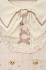画像2: LIZ LISA / Melody Bunny柄ワンピース(長袖)  ピンク×シロ O-26-07-15-032-LO-OP-IG-OS (2)