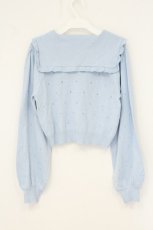 画像3: axes femme POETIQUE / シナモロール/ロゼッタ付カーディガン【ロゼッタ欠品】 M サックス O-26-07-15-004-AX-TO-IG-OS (3)