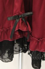 画像2: axes femme POETIQUE / リボン付きフリルサススカート M ワイン O-26-07-15-063-AX-SK-OW-OS (2)