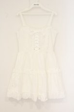 画像1: axes femme POETIQUE / コットンレースキャミワンピース M シロ O-26-07-15-065-AX-OP-OW-OS (1)