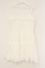 画像4: axes femme POETIQUE / コットンレースキャミワンピース M シロ O-26-07-15-065-AX-OP-OW-OS (4)