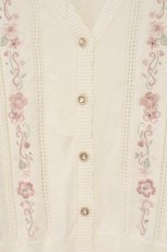 画像2: axes femme / 桜刺繍ニットカーディガン F シロ O-26-07-15-067-AX-TO-OW-OS (2)