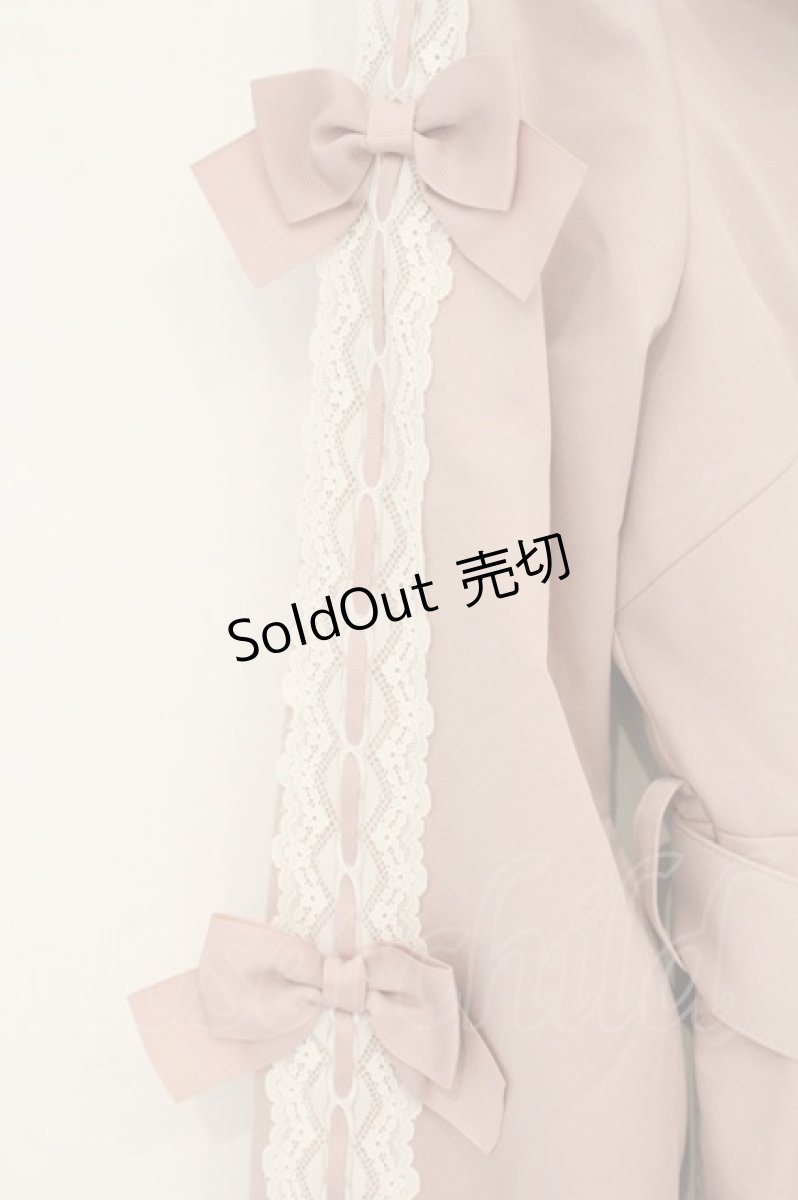 画像3: axes femme POETIQUE / バイカラーワンピースコート M ピンク O-26-07-15-068-AX-OP-OW-OS (3)