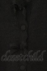 画像3: m petit by misako / ローズ刺繍ニットカーディガン LL クロ O-26-07-15-081-LO-TO-IG-OS (3)
