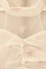 画像2: evelyn / チョーカー花柄ロングワンピース  シロ×ブルー O-26-07-15-087-LO-OP-IG-OS (2)
