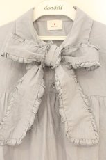 画像2: merry jenny / フリルボウタイミニワンピース  サックス O-26-07-15-105-LO-OP-IG-OS (2)