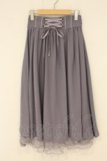 画像1: axes femme POETIQUE / バックフリルレースアップスカート M ラベンダー O-26-07-15-012-AX-SK-IG-OS (1)