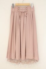 画像1: axes femme POETIQUE / バックフリルレースアップスカート M ピンク O-26-07-15-013-AX-SK-IG-OS (1)
