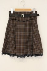 画像1: axes femme POETIQUE / ベルト付タックミニスカート  グレー系 O-26-07-15-015-AX-SK-IG-OS (1)