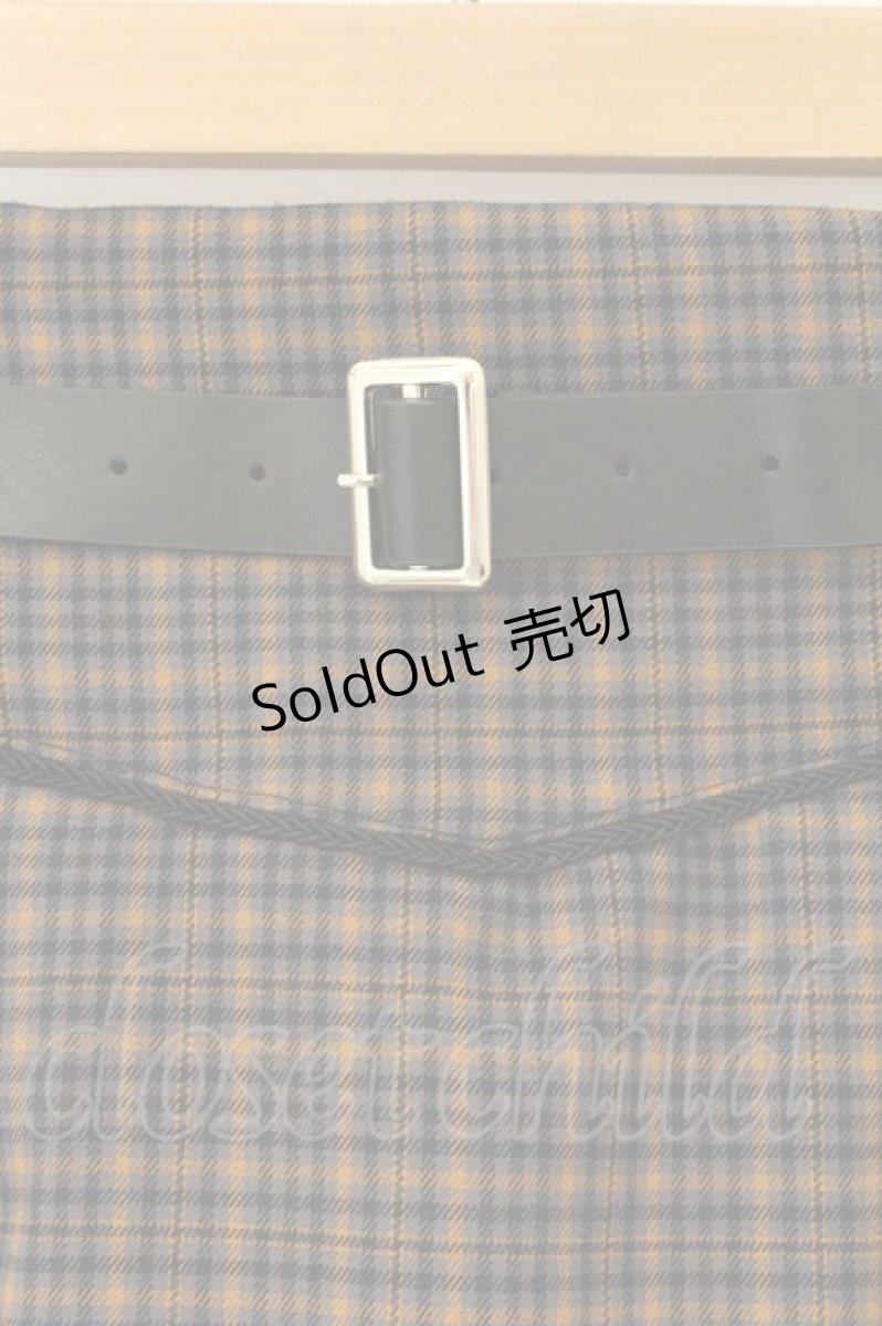 画像2: axes femme POETIQUE / ベルト付タックミニスカート  グレー系 O-26-07-15-015-AX-SK-IG-ZI (2)