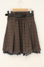 画像3: axes femme POETIQUE / ベルト付タックミニスカート  グレー系 O-26-07-15-015-AX-SK-IG-OS (3)