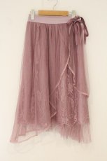 画像1: axes femme POETIQUE / レース×チュールイレヘムスカート M ピンク O-26-07-15-020-AX-SK-IG-OS (1)