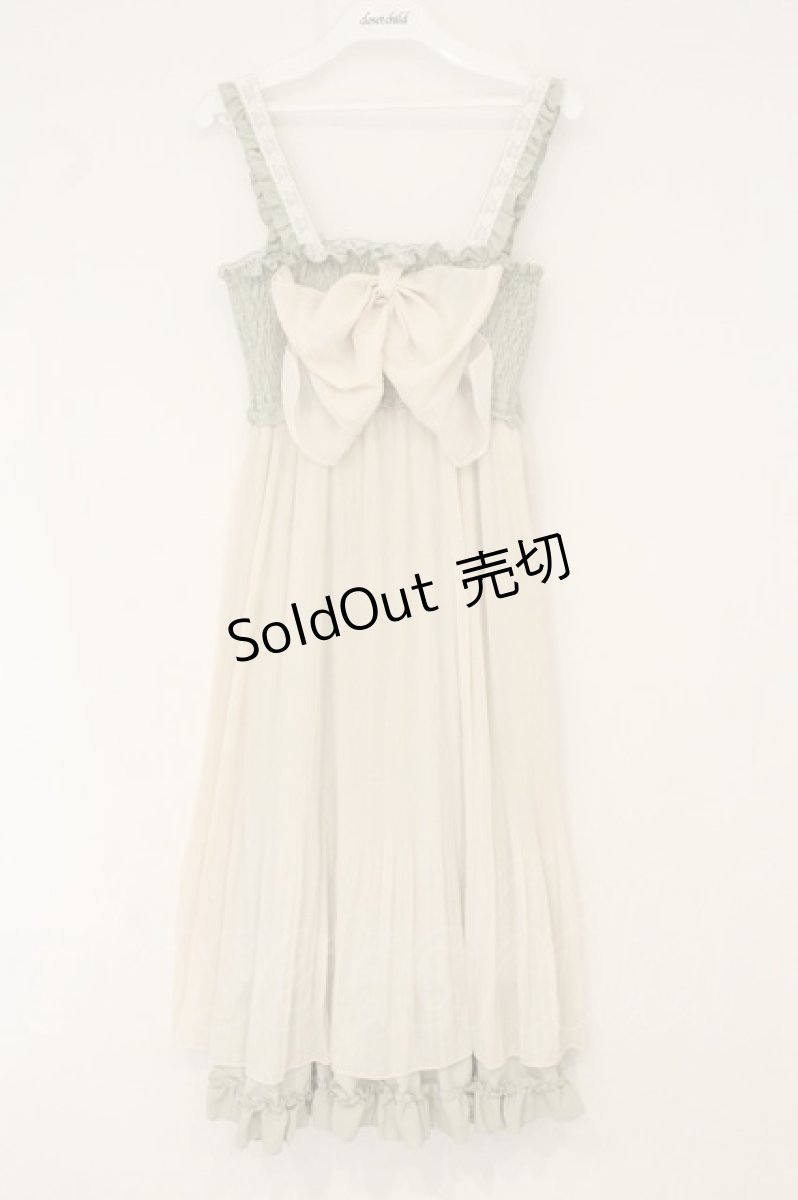 画像1: axes femme / フロントリボン2WAYワンピース  ミント O-26-07-15-024-AX-OP-IG-OS (1)