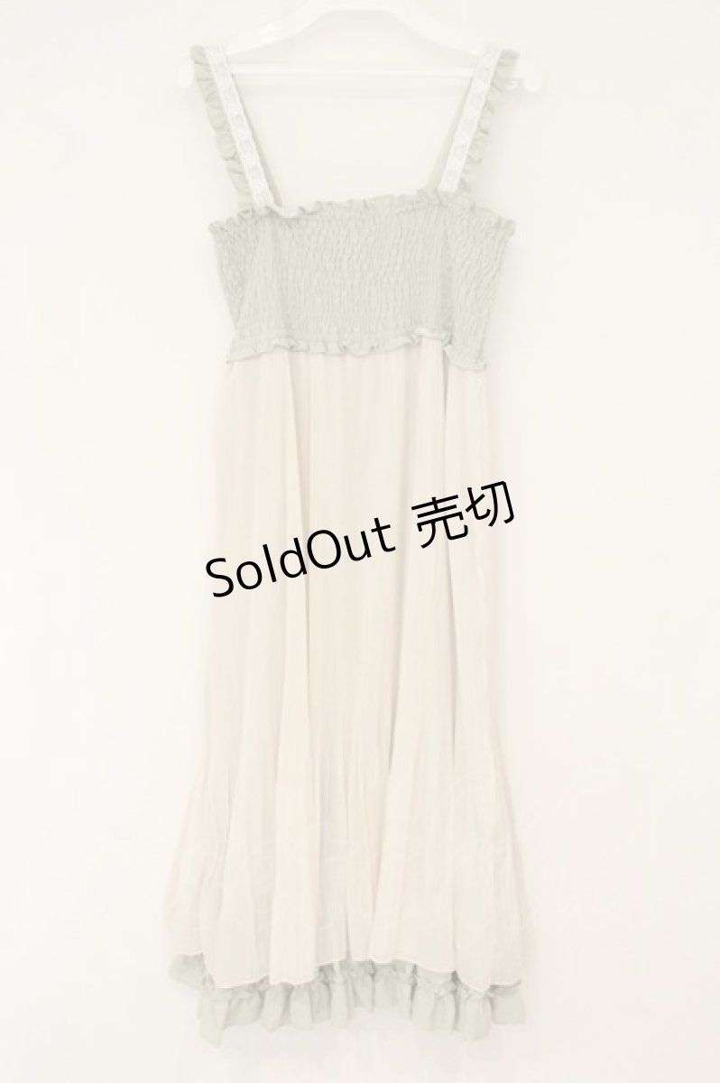 画像3: axes femme / フロントリボン2WAYワンピース  ミント O-26-07-15-024-AX-OP-IG-OS (3)