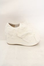 画像7: Chalmiere / コットンレースフリルシューズ M シロ O-26-07-16-031-AX-SH-OW-OS (7)