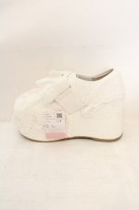 画像8: Chalmiere / コットンレースフリルシューズ M シロ O-26-07-16-031-AX-SH-OW-OS (8)