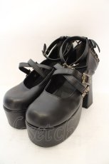画像1: ATELIER PIERROT / ANTIQUE GOLD FRAME PUMPS（アンティークゴールドフレームパンプス） L ブラック O-26-07-16-037-EL-SH-IG-OS (1)