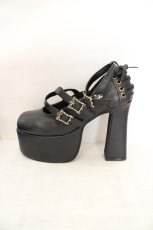画像6: ATELIER PIERROT / ANTIQUE GOLD FRAME PUMPS（アンティークゴールドフレームパンプス） L ブラック O-26-07-16-037-EL-SH-IG-OS (6)