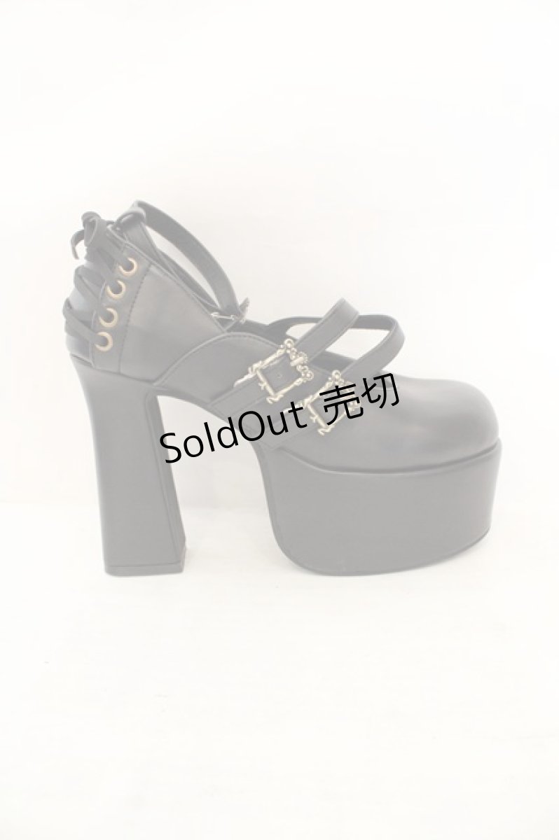 画像7: ATELIER PIERROT / ANTIQUE GOLD FRAME PUMPS（アンティークゴールドフレームパンプス） L ブラック O-26-07-16-037-EL-SH-IG-OS (7)