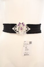 画像2: axes femme / リボンジュエルゴムベルト【サイズ注意】 68cm~ ラベンダー O-26-07-16-039-AX-ZA-OW-OS (2)