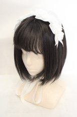画像1: Chalmiere / フリルヘッドドレス  シロ O-26-07-16-050-AX-AC-IG-OS (1)