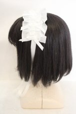 画像3: Chalmiere / フリルヘッドドレス  シロ O-26-07-16-050-AX-AC-IG-OS (3)