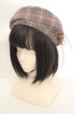 画像1: axes femme / オーガンジーレースップベレー帽 57.5cm ブラウン O-26-07-16-051-AX-AC-IG-OS (1)