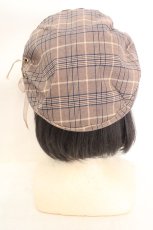 画像3: axes femme / オーガンジーレースップベレー帽 57.5cm ブラウン O-26-07-16-051-AX-AC-IG-OS (3)