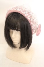 画像1: m petit by misako / TT*AMレースBベレー 57.5cm ピンク O-26-07-16-052-LO-AC-IG-OS (1)