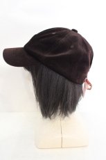 画像2: axes femme / 編み上げコーデュロイキャップ 57.5cm ブラウン O-26-07-16-058-AX-AC-IG-OS (2)
