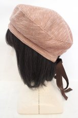 画像2: axes femme / バックリボンベレー帽  ピンクベージュ O-26-07-16-059-AX-AC-IG-OS (2)