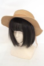 画像1: axes femme / フラワー雑材ハット  ナチュラル O-26-07-16-065-AX-AC-IG-OS (1)